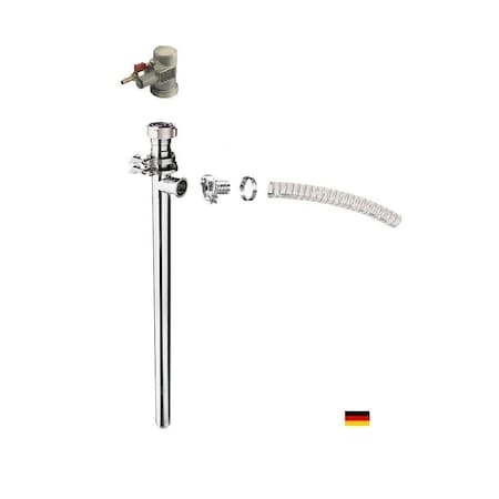 Flux Pumps Drum Pump Tube, Stainless Steel, 39in Long, Air Operated Motor, Hose. For High Viscosity Products. 24-ZORO0308